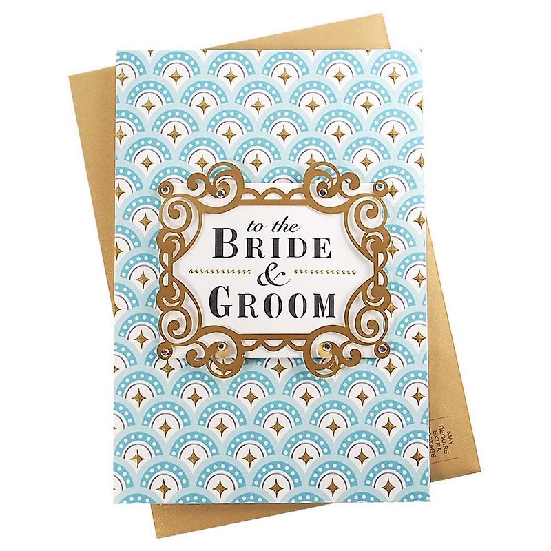 Toast and celebrate to the bride and groom [Hallmark-Signature Wedding Congratulations] - Cards & Postcards - Paper Multicolor