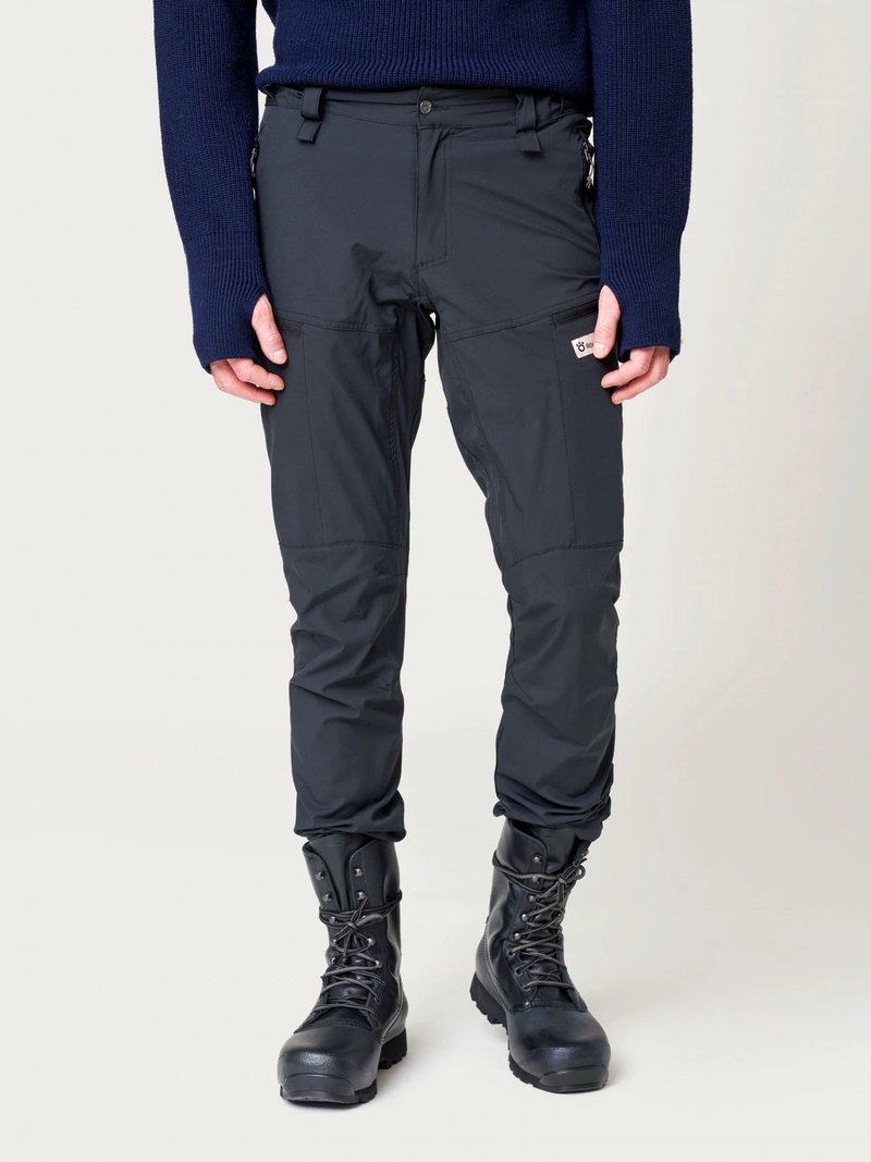 【ROYK】Men's Hiking Flex Pants - 登山褲_男_黑 - 男運動褲/機能褲 - 聚酯纖維 黑色