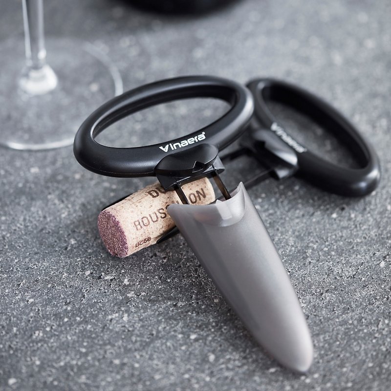Vinaera old wine corkscrew - Bottle & Can Openers - Stainless Steel Black