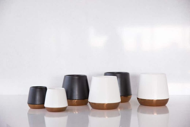 FELLOW JUNIOR美國雙層陶瓷銅座咖啡杯2.3OZ/8OZ - 咖啡壺/咖啡器具 - 瓷 多色