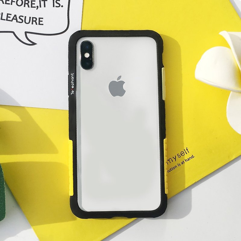 Free brand lanyard iPhone 11 series NMD anti-fouling and anti-fall mobile phone case-Black Banana - Phone Cases - Plastic Black