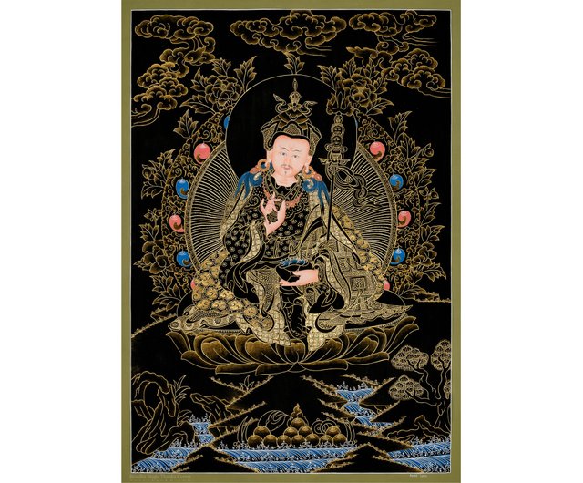 本物のグルのタンカ絵画 | チベットアートで平和と啓発を