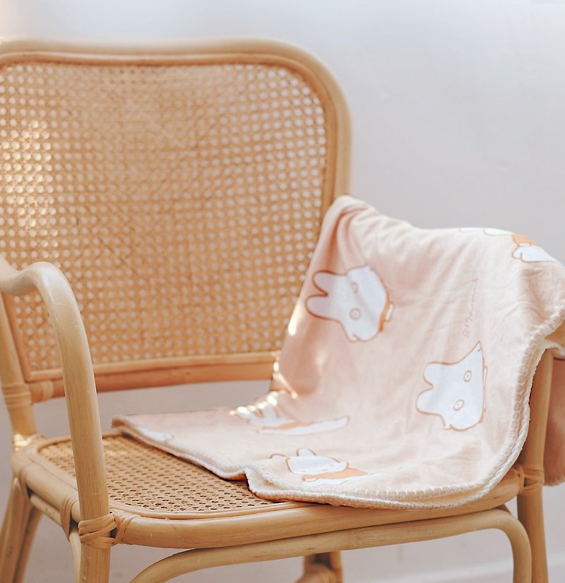 【Pinkoi x miffy】Ghost and Miffy - Fleece Blanket / 815a.m - ผ้าห่ม - ขนของสัตว์ปีก 