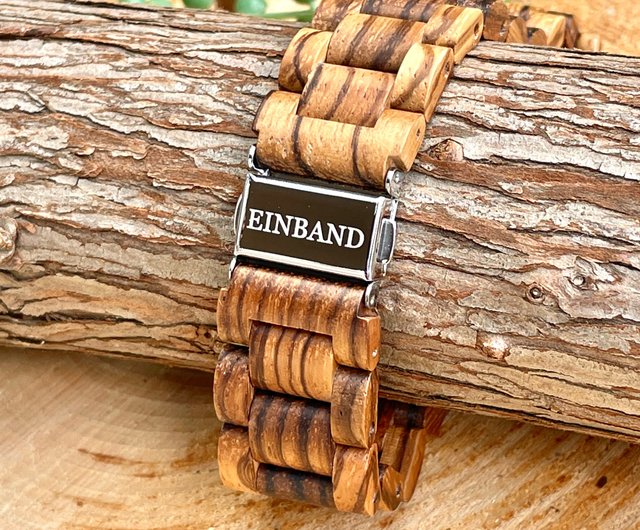 木製腕時計】EINBAND Freiheit Zebrawood 木の時計 スケルトン ウッド ウォッチ【40mm】 - ショップ EINBAND  腕時計 - Pinkoi