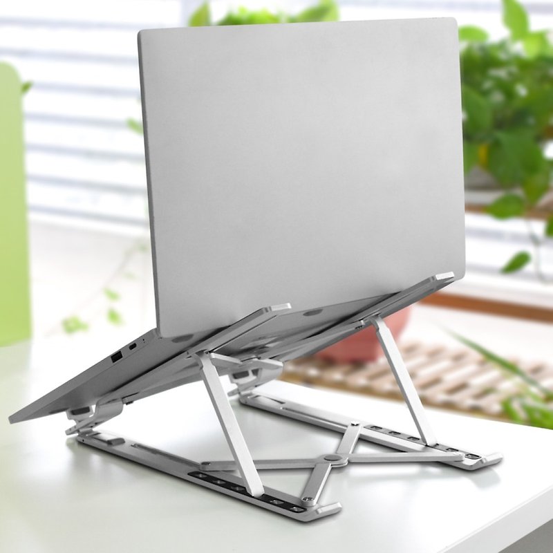 Raymii R18 6 Level Adjustable Laptop Stand - อุปกรณ์เสริมคอมพิวเตอร์ - อลูมิเนียมอัลลอยด์ สีเงิน