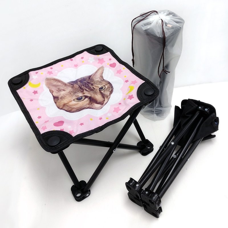 Customized portable folding stool, lightweight folding stool, folding chair, folding chair, camping chair, customized according to drawings - ชุดเดินป่า - วัสดุอื่นๆ 