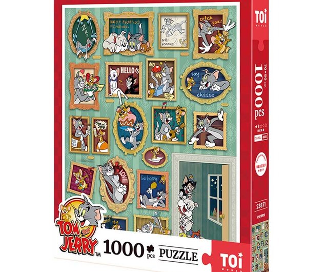 TOi図益 トムとジェリー ジグソーパズル 奇妙な博物館 1000