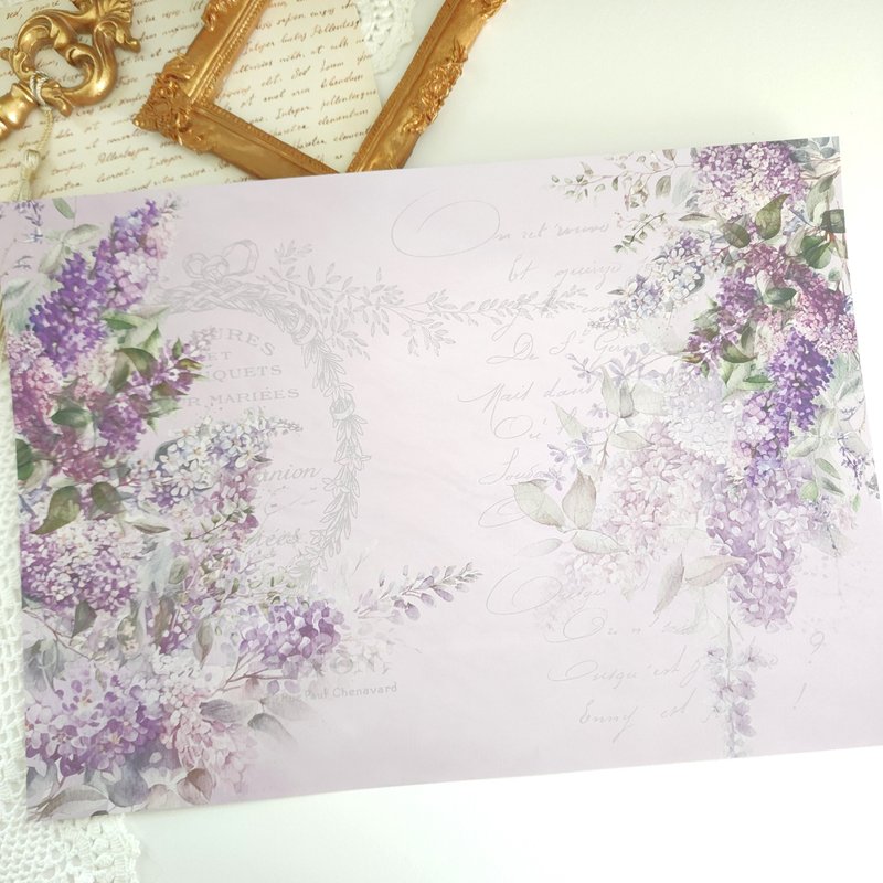 Lilac Design Paper 2 - อื่นๆ - กระดาษ สีม่วง