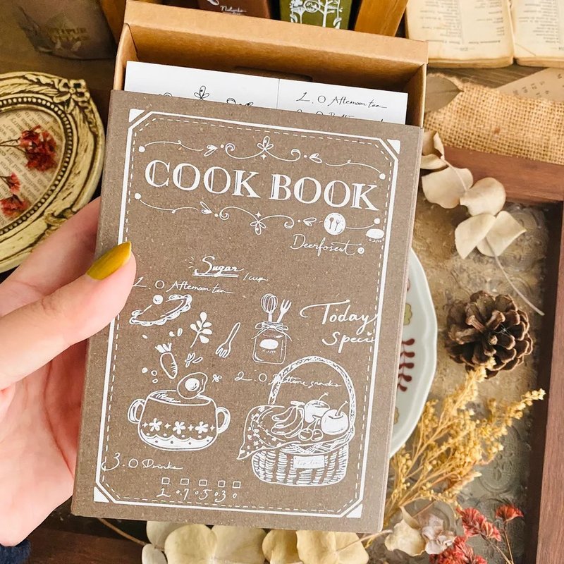 Cook Book 7 rubber stamp set - Stamps & Stamp Pads - Wood 