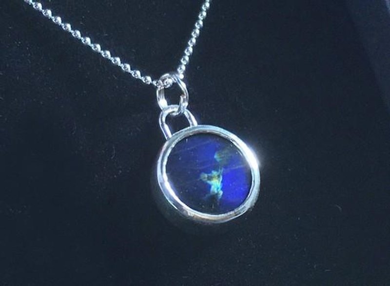 ◇フィンランドの宝石◇スペクトルライト（スペクトロライト）　ＳＶペンダント2 - ネックレス - 宝石 ブルー