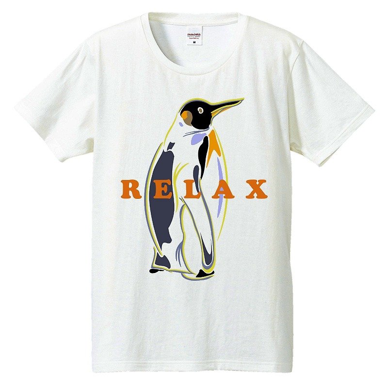 T-shirt / RELAX - เสื้อยืดผู้ชาย - ผ้าฝ้าย/ผ้าลินิน ขาว