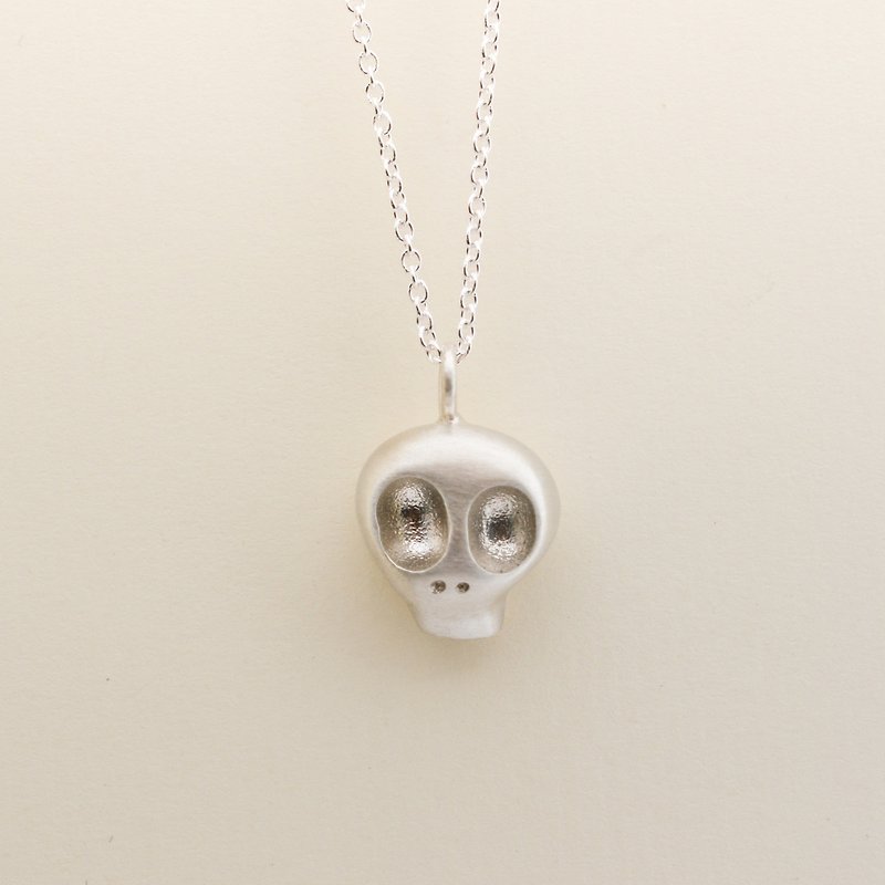 Gummy Skull Necklace - Necklaces - Sterling Silver Silver