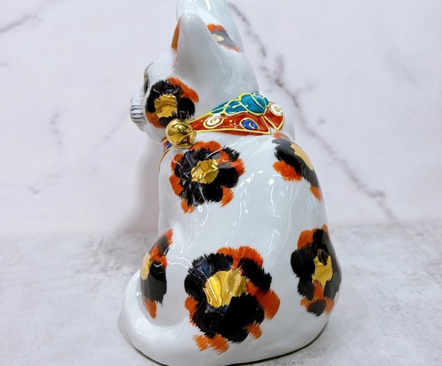 九谷焼 招き猫 ５.５号＆古色大正 招き猫 新品 箱付き 5.5号招き猫 盛