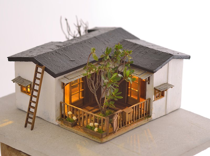 Cement Old House Creation-Jiufen Courtyard Old House (customized) - Items for Display - Cement 