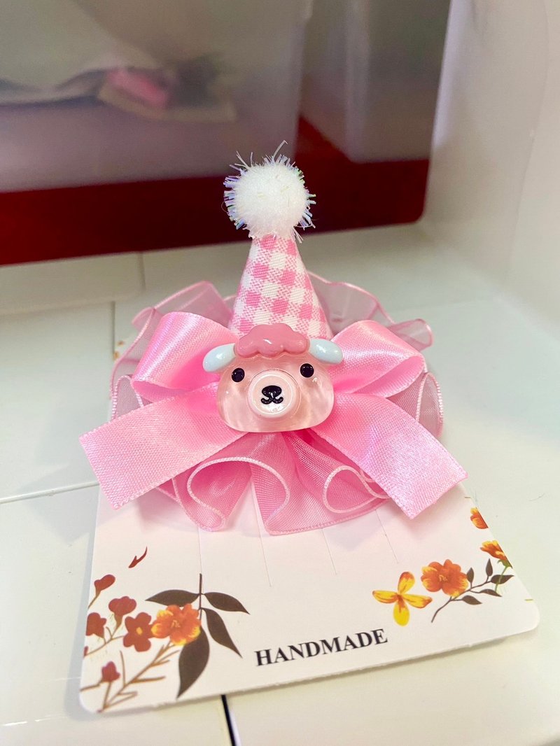 G1-baby child toddler baby hair clip-hair clip hair bundle headband headband birthday hat lamb - เครื่องประดับผม - วัสดุอื่นๆ หลากหลายสี