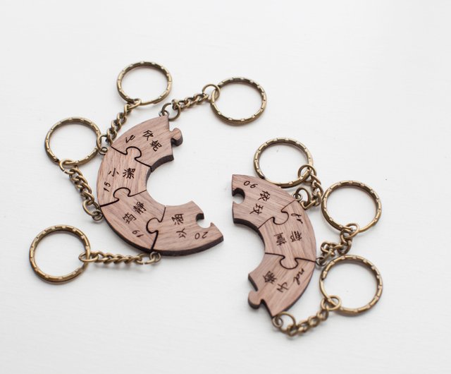 Family on sale jigsaw keyring