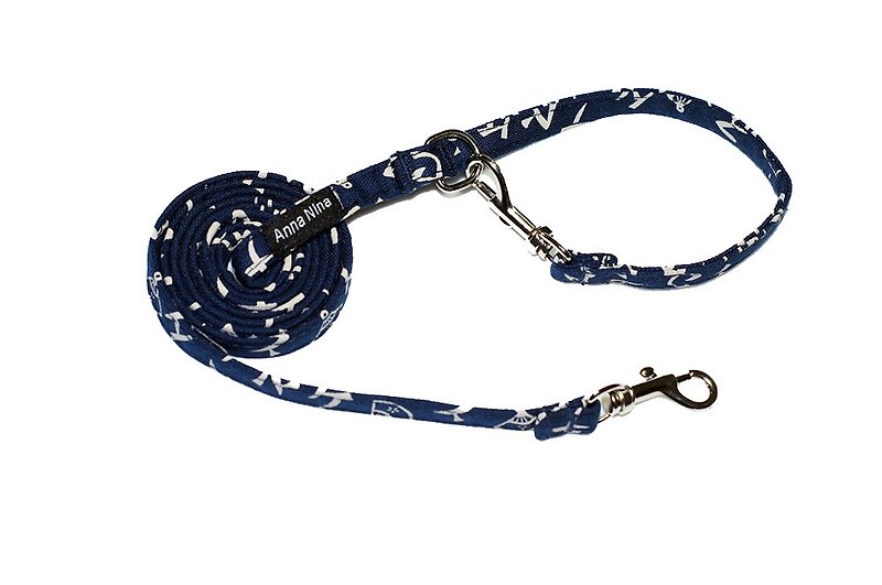 Pet leash fast buckle leash small Japanese text - ปลอกคอ - ผ้าฝ้าย/ผ้าลินิน 