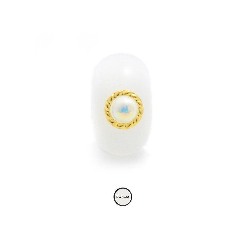 niconico 珠子編號 PWSA01 - 手鍊/手鐲 - 玻璃 白色