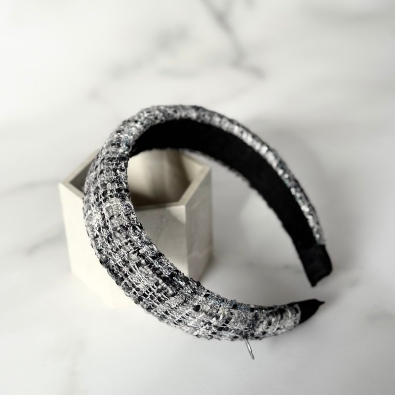 【Linton tweed】38mm tweed headband - ที่คาดผม - วัสดุอื่นๆ 