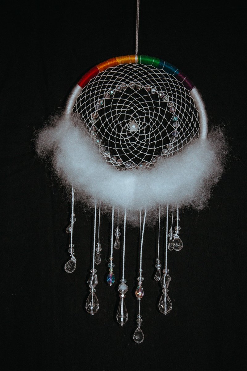 純手工捕夢網 Handmade Dreamcatcher－【雨滴】 - 裝飾/擺設  - 其他材質 多色