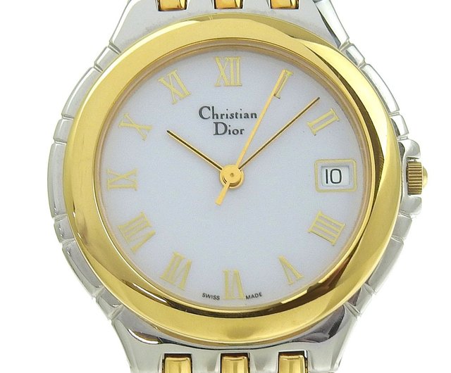 Christian Dior 3023メンズ時計 コンビ・稼働中・修理必要・美品 Christian Dior 3023メンズ時計 コンビ・稼働中・修理必要・美品