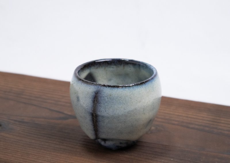 Aohai series 2023 Sake Guinomi 1 - Bar Glasses & Drinkware - Pottery Blue