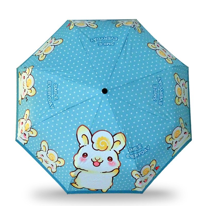 晴雨摺疊傘-緹拉兔 - 雨傘/雨衣 - 聚酯纖維 藍色