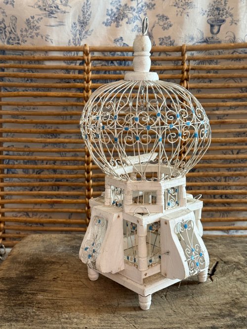 40403-美しいフランスアンティークの鳥かご - ショップ JSVS