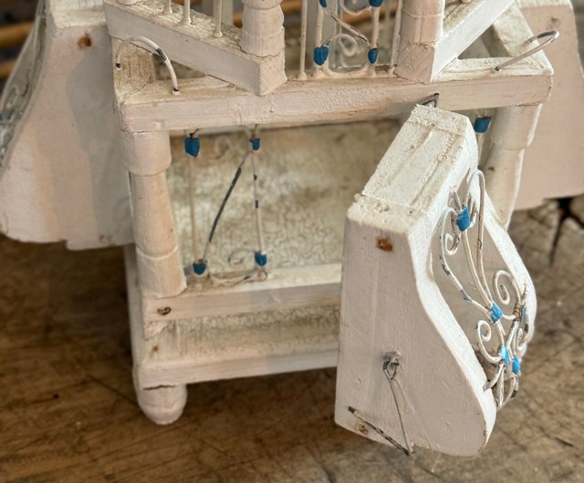 40403-美しいフランスアンティークの鳥かご - ショップ JSVS-Antique