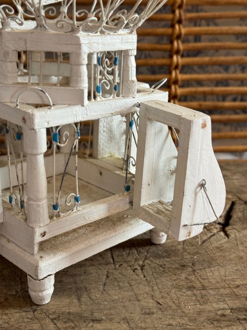 40403-美しいフランスアンティークの鳥かご - ショップ JSVS