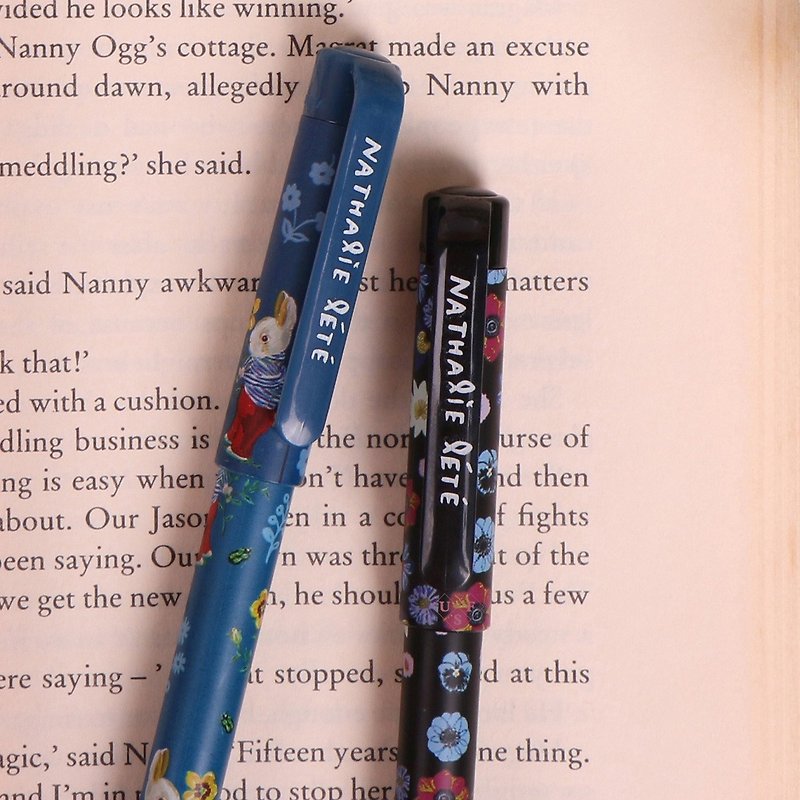 7321Desgin-Nathalie Lete 0.5 Ball Pen - Rabbit (Blue), 7321-09053 - ปากกา - พลาสติก สีน้ำเงิน