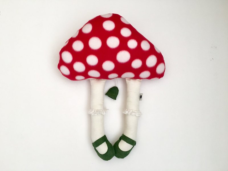 Gift ★ ★ births lucky mushroom mushrooms music pillow - Baby Gift Sets - Polyester Red