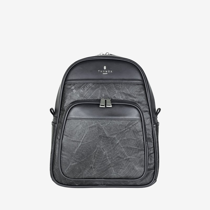 Foglia Backpack - Black - Backpacks - Plants & Flowers Black