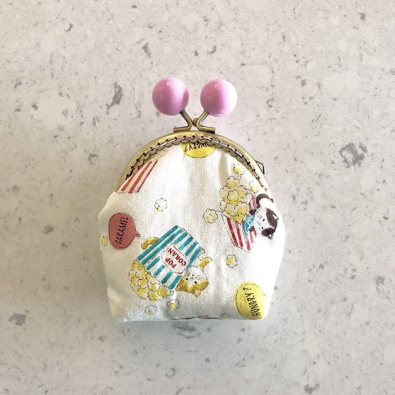 Little rainbow candy mouth gold coin purse-rice cat - กระเป๋าสตางค์ - ผ้าฝ้าย/ผ้าลินิน หลากหลายสี