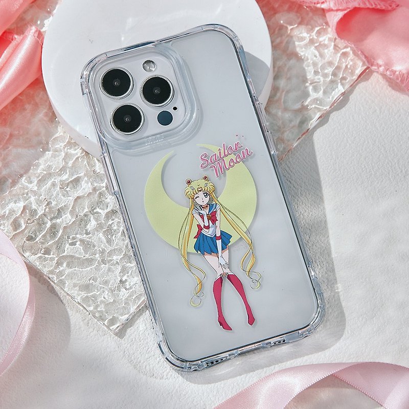【無料チャーム】美少女戦士セーラームーンCrystal セーラームーンイエロー防止・落下防止iPhoneケース - スマホケース - プラスチック 透明