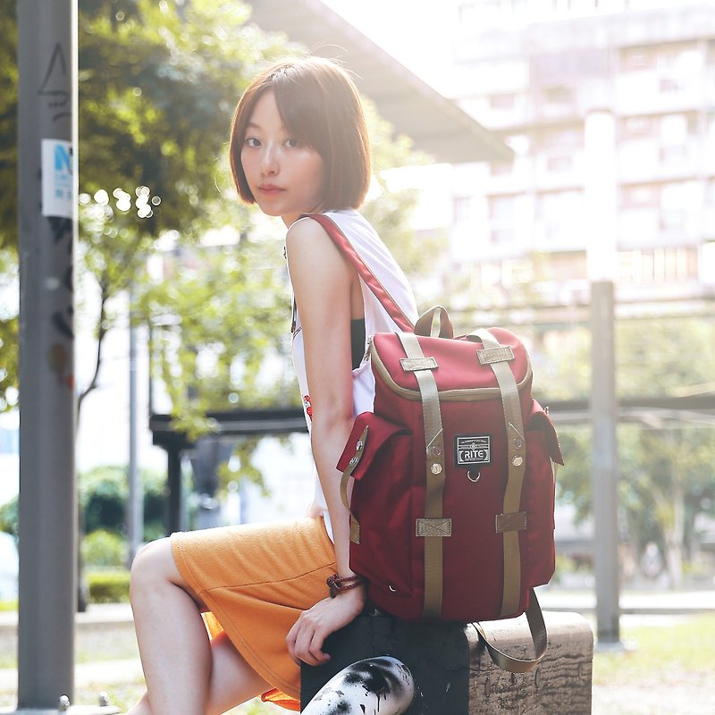 2016RITE Urban Series | Air package (M) ║ ║ burgundy nylon - Backpacks - Other Materials Red
