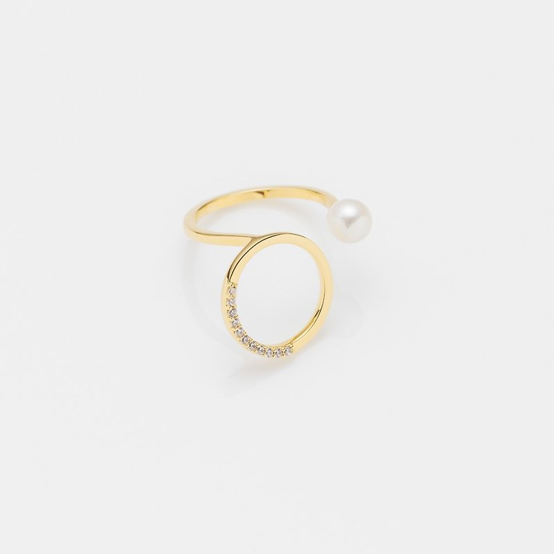 Zofie ring - แหวนทั่วไป - ไข่มุก สีทอง