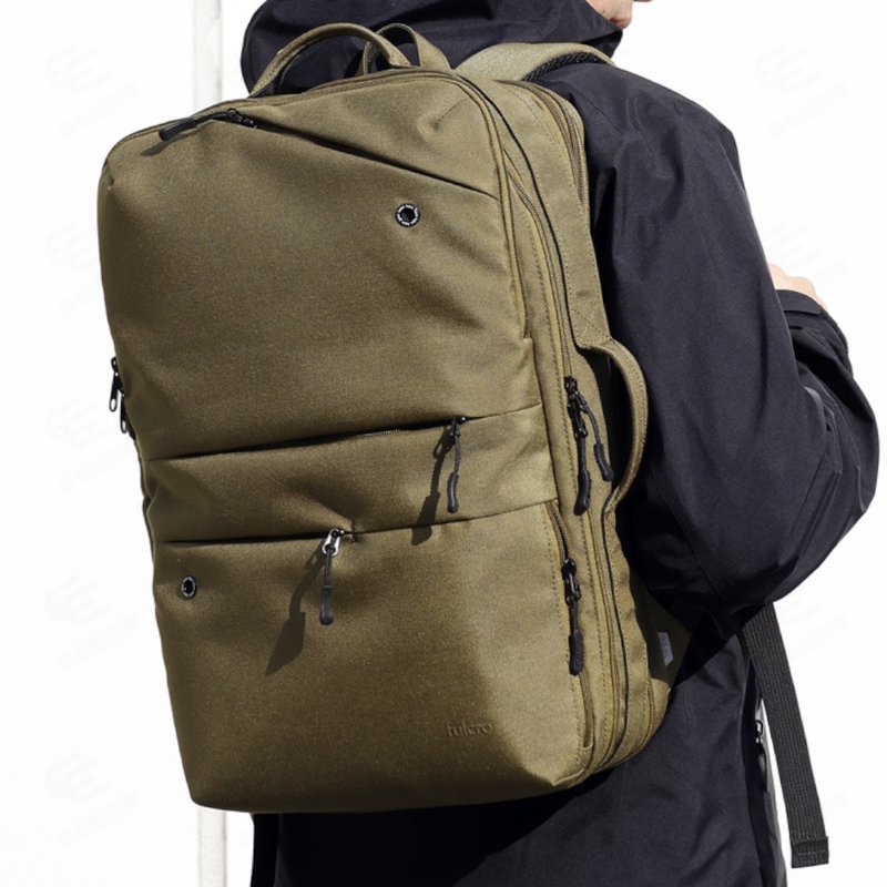 【fulcro】Explorer系列-簡約多功能後背包(pro)(多色可選) - 後背包/背包/書包 - 聚酯纖維 卡其色