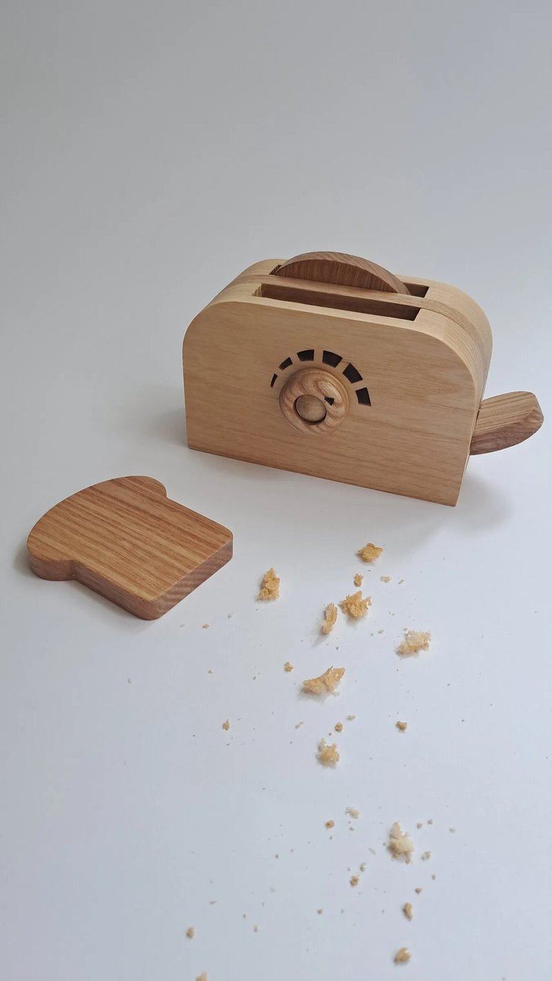 Lemi Toys 木製烤麵包機 - 寶寶/兒童玩具/玩偶 - 木頭 咖啡色