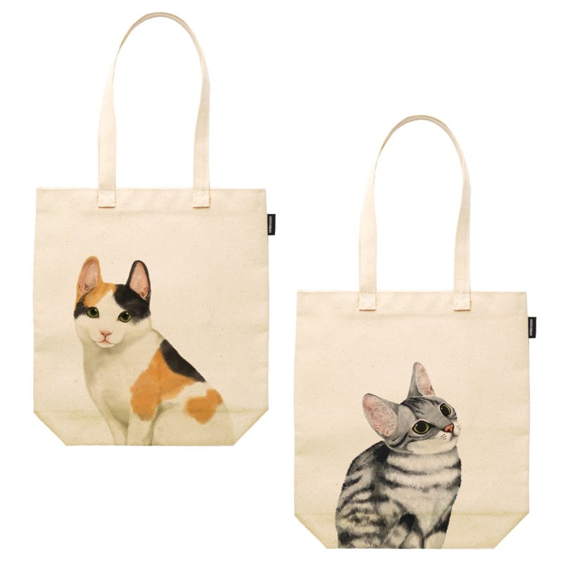 | Cat Series | Synthetic Canvas Tote Bag/3 Types - Messenger Bags & Sling Bags - Cotton & Hemp Multicolor