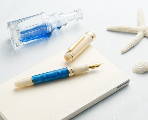 Ocean Fountain pen | azure blue trip