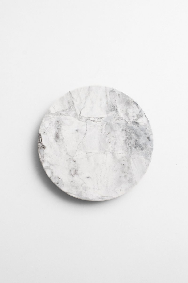 雲彩水晶_白色系_天然大理石花藝轉盤 - 擺飾/家飾品 - 石頭 