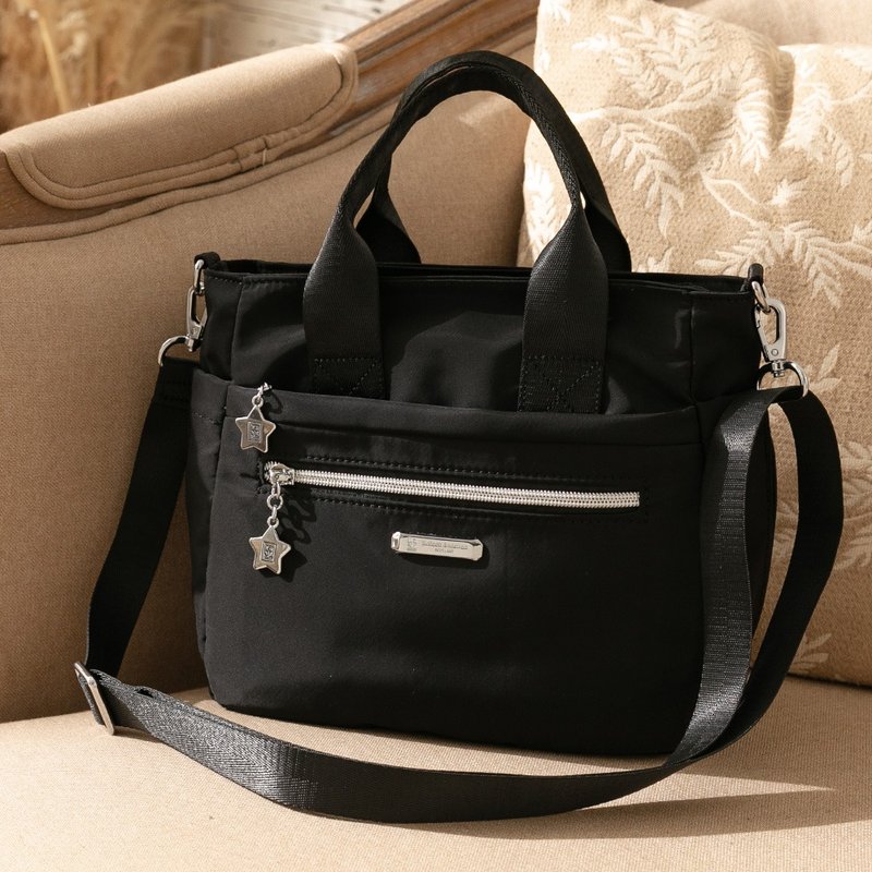 【Kinloch Anderson】Urban Cool Play Portable Crossbody Tote Bag-Metropolitan Black - กระเป๋าแมสเซนเจอร์ - ไนลอน สีดำ