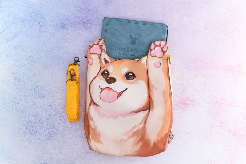柴犬側背包 - 側背包/斜背包 - 聚酯纖維 橘色