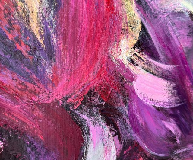 カラフルな花のアクリルキャンバスアート カラフルな花のアクリルキャンバスアート