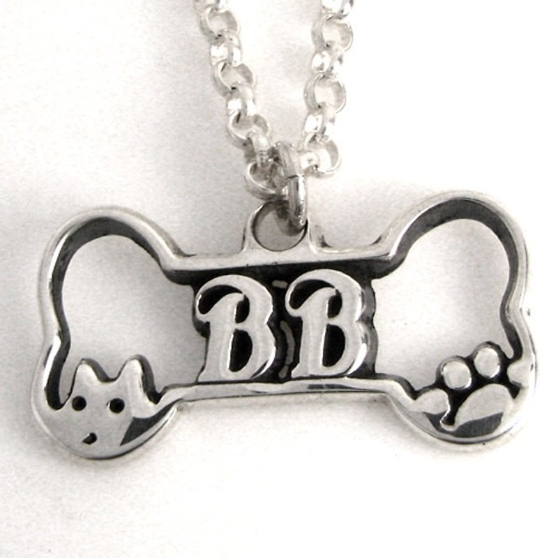 Customized. 925 Sterling Silver Jewelry PD00002-Dog Brand (Hollow) - Collars & Leashes - Other Metals 