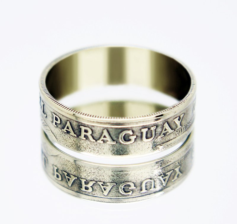 Paraguay Coin Ring 50 Guarani 1995-2005 coin rings for men coin rings for women - 戒指 - 其他金屬 