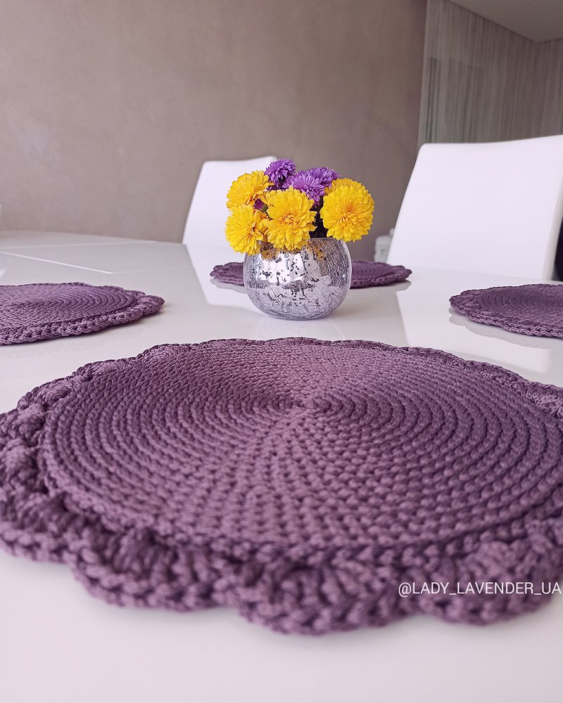 Crochet kitchen serving napkin set - Other - Other Materials Multicolor