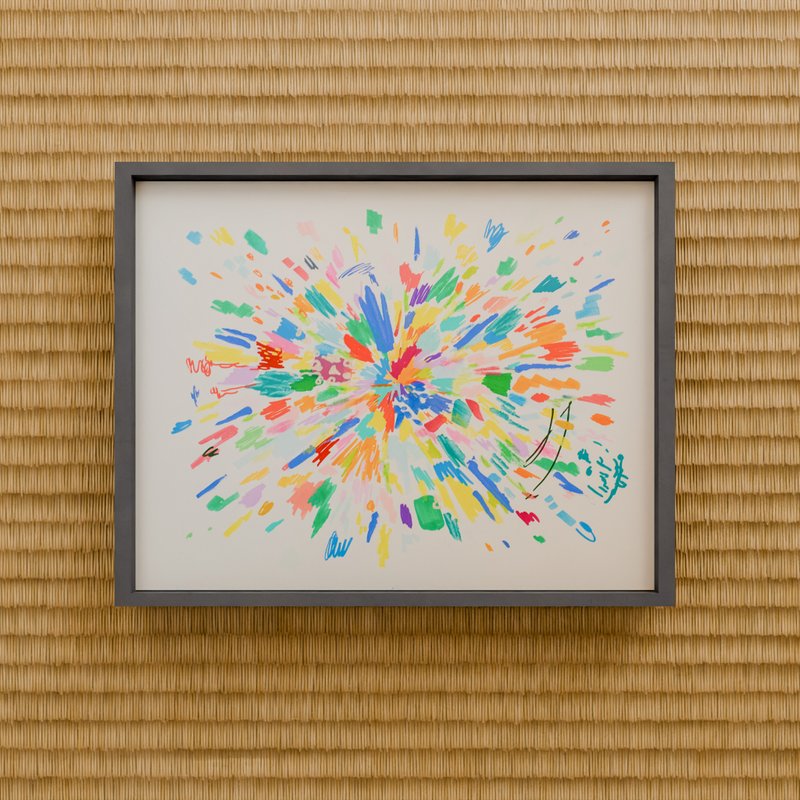 Commissioned colorful painting - 壁貼/牆壁裝飾 - 紙 