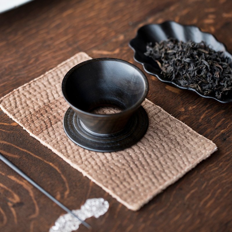 Tea strainer nanmu lacquer - ถ้วย - ไม้ 
